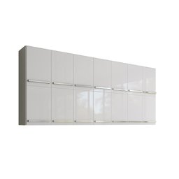 Armário Aéreo de Parede 14 Portas Alemanha Branco Casa Moderna - 7