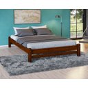 Ver imagem 1 de Cama de Casal TURCA Madeira Maciça cor IMBUIA