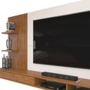Ver imagem 6 de Painel para TV 60 pol com Bancada Suspensa 190cm Elion D05 Freijó Off White - Lyam Decor