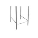 Ver imagem 4 de Banqueta de Cozinha Gênova 1B705CR 1 Un Cromado/Courano Marrom - Kappesberg