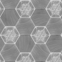Ver imagem 3 de Papel de Parede Adesivo 3d Sala Hexágono Geométrico Cinza e Branco