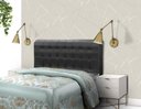 Ver imagem 3 de Cabeceira Dama New Plus Queen 1600mm Pvc Preto - Simbal