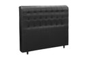 Ver imagem 1 de Cabeceira Dama New Plus Queen 1600mm Pvc Preto - Simbal