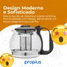 Chaleira Bule Infusor 1l e 4 Xícaras em Vidro Inox Café Vai - 10