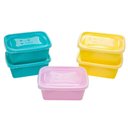 Ver imagem 2 de Kit 5 Potes Multiusos Organizadores com Tampa - 750ml - Conjunto de Pote Jaguar - 5pc Retangular 750