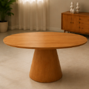 Ver imagem 3 de Mesa de Jantar Oval 140x80cm - Freijó