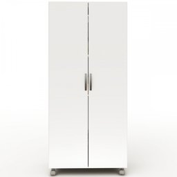 Armário para Escritório Multi 2 Portas Com Rodízio Branco - Pnr Móveis - 9
