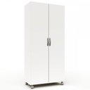 Ver mais imagens de Armário para Escritório Multi 2 Portas Com Rodízio Branco - Pnr Móveis