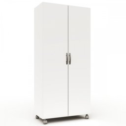 Armário para Escritório Multi 2 Portas Com Rodízio Branco - Pnr Móveis - 8