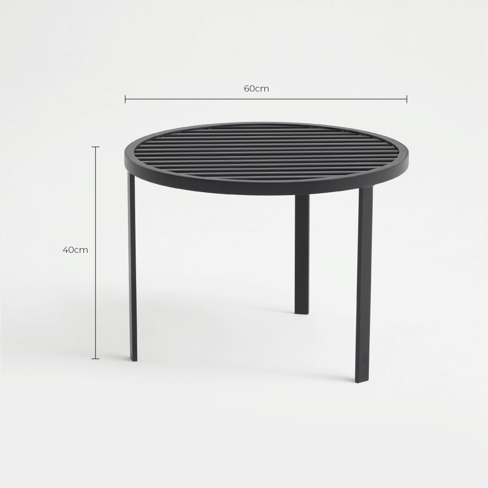 Mesa de Centro Oz - Aço Carbono - Altura 40cm - 5