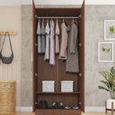 Ver imagem 5 de Guarda Roupa Solteiro 2 Portas 1 Cabideiro 1 Prateleira Brixton Caemmun
