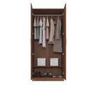 Ver imagem 2 de Guarda Roupa Solteiro 2 Portas 1 Cabideiro 1 Prateleira Brixton Caemmun