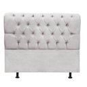 Ver imagem 2 de Cabeceira Estofada Cama Box King 195cm París Corino Cinza Claro- Mabe Magazine