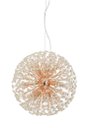 Ver imagem 1 de Lustre Pendente Dente de Leão Rose Gold Redondo Cristais 12e14 60cm