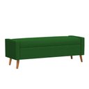 Ver imagem 2 de Recamier Bau Londres 1,20m Suede Verde - Clique Decor Clique Decorações