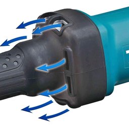 Retificadeira 6mm 1/4'' 400w 25000 Rpm Pinça 6mm Industrial Metal com Chaves Gd0600 220v Makita - 5