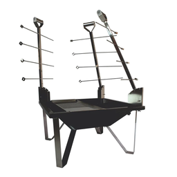 Churrasqueira Fogo de Chão para Costelão Móvel 3 Estacas Aço - 1