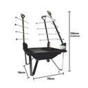 Ver imagem 6 de Churrasqueira Fogo de Chão para Costelão Móvel 3 Estacas Aço