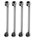 Ver imagem 1 de Alça de Apoio Barra Inox 40cm Kit 4 Unidades Idoso Cadeirante Acessibiliade Segurança Casa Banheiro 