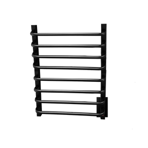 Toalheiro Térmico Grande Preto 220v Fio Oculto Esquerdo