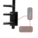 Ver imagem 2 de Toalheiro Térmico Grande Preto 220v Fio Oculto Esquerdo