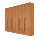 Ver imagem 4 de Guarda Roupa Casal 6 Portas 8 Gavetas 270cm Portugal Yescasa Marrom/Cinamomo