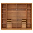Ver imagem 7 de Guarda Roupa Casal 6 Portas 8 Gavetas 270cm Portugal Yescasa Marrom/Cinamomo