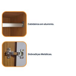 Guarda Roupa Casal 6 Portas 8 Gavetas Portugal 270cm Espresso Móveis - 15