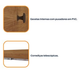 Guarda Roupa Casal 6 Portas 8 Gavetas Portugal 270cm Espresso Móveis - 14