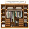 Guarda Roupa Casal 6 Portas 8 Gavetas 270cm Portugal Espresso Móveis   - 9