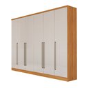 Ver imagem 4 de Guarda-Roupa Casal 6 Portas 8 Gavetas Yescasa Cinamomo/Off White Portugal