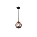 Ver imagem 1 de Pendente Preto e Bronze com Globo Fumê 20cm 1e27 Paris Luz