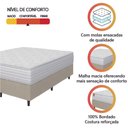 Ver imagem 5 de Cama Box Colchão Casal Queen Molas Ensacadas Real Branco / Bege Inducol Branco