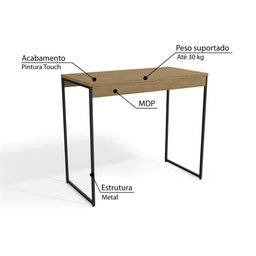 Kit Cozinha Industrial c/Mesa com Banco/Bancada e 4 Banquetas/2 Prateleiras - Freijó/Preto - 3 Kit Cozinha Industrial c/Mesa com Banco/Bancada e 4 Banquetas/2 Prateleiras - Freijó/Preto - 3