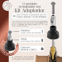 Ver imagem 5 de Kit 2 Acabamento Registro Chuveiro Quadrado Cromado Alavanca Banheiro Padrão Docol
