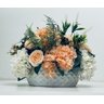 Arranjo De Flores Mix de Hortênsias e Rosas Vaso Cerâmica - 2