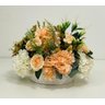 Arranjo De Flores Mix de Hortênsias e Rosas Vaso Cerâmica - 3