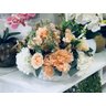Arranjo De Flores Mix de Hortênsias e Rosas Vaso Cerâmica - 6