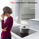 Ver imagem 7 de Cooktop Elétrico Amzchef 30" Embutido, 8400w, 5 Zonas e Controle Touch
