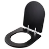 Tampa De Privada Sanitaria Poliester Carrara Preto Ebano Fosco Para Louça Deca - 2