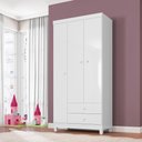 Ver imagem 3 de Quarto Infantil com Guarda Roupa 3 Portas e Cômoda Sapateira 1 Porta