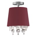 Ver imagem 1 de Plafon com Cristais Redondo 31cm São Paulo Bronzearte