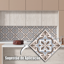Ver imagem 2 de 20 Revestimentos Azulejo Português Autocolante Lavável Cozinha Área Gourmet - 25x25cm