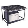 Fogão Industrial a Gás Extra 6 Bocas Simples com Forno E6F Venâncio - 1