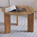 Ver imagem 2 de Mesa de Centro para Sala de Estar Pés Madeira Alta Bulat A03 Hanover Roble - Lyam Decor