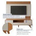 Ver mais imagens de Rack com Painel para TV até 65 Polegadas 185cm x 187cm 100% MDF e Pés em Madeira Maciça Ares