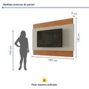 Ver imagem 3 de Rack com Painel para TV até 65 Polegadas 185cm x 187cm 100% MDF e Pés em Madeira Maciça Ares