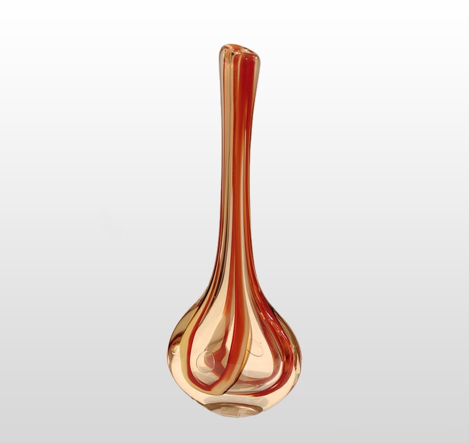 VASO CRISTAL MURANO SAO MARCOS ARTEZANAL