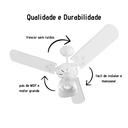 Ver imagem 2 de Ventilador de Teto Venti-delta Super Delta Motor Grande:127/branco