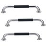 Barra de Apoio 30cm Inox Superficie Antiderrapante Kit 3 unidades Idoso Gestante Cadeirante Criança  - 1